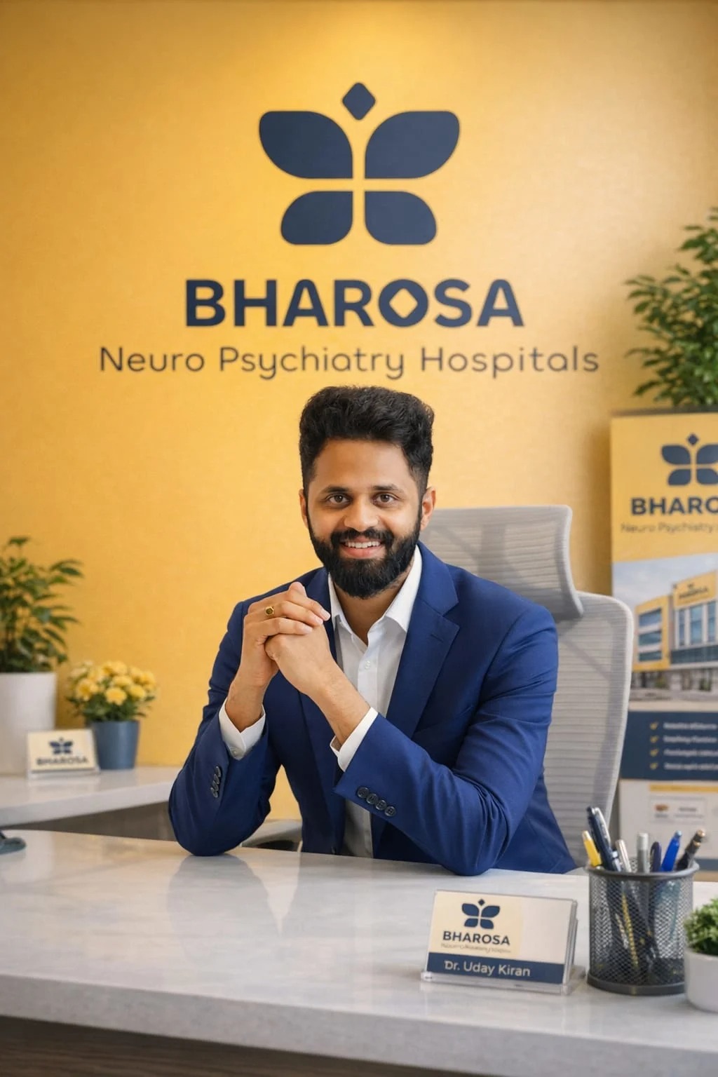 Dr. Uday Kiran – MD Psychiatrist, Founder of Bharosa Neuro Psychiatry Hospital, Hyderabad